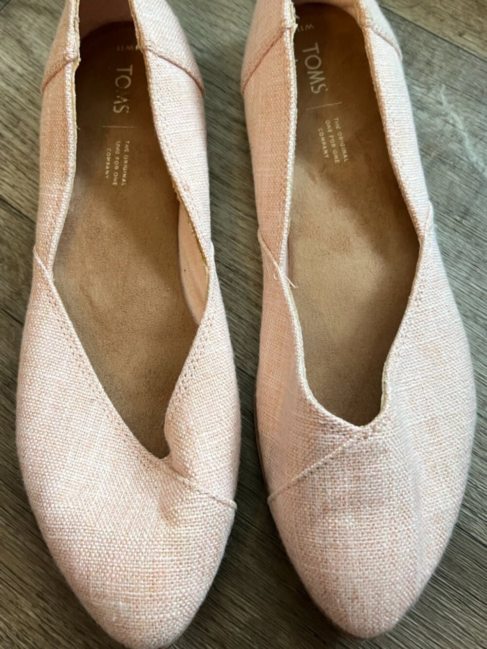 Toms pink flats size 11